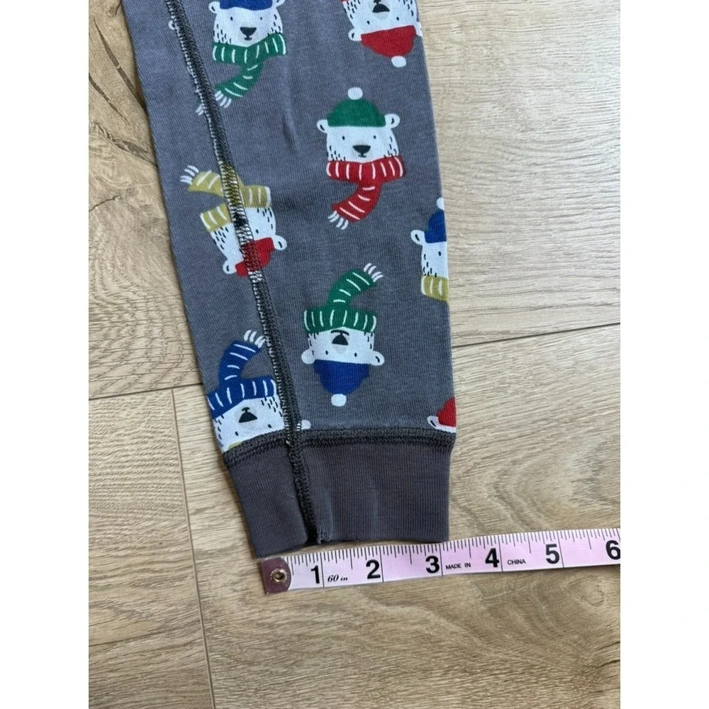 Kids unisex Girls Boys Hanna Andersson Polar Bear long john pajamas set size 8